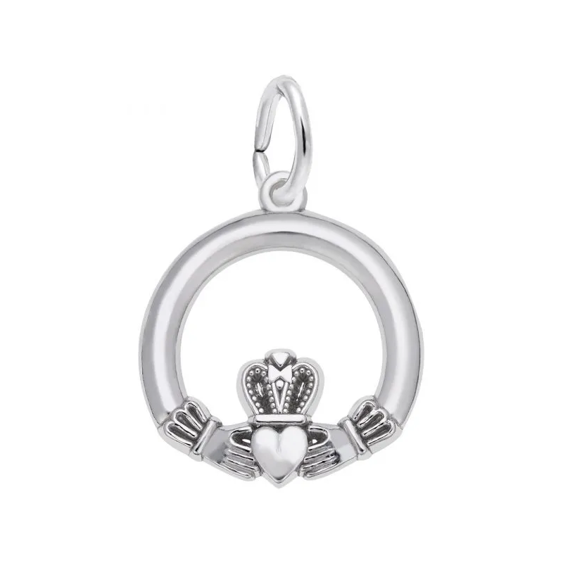 Sterling Silver Petite Claddagh Charm