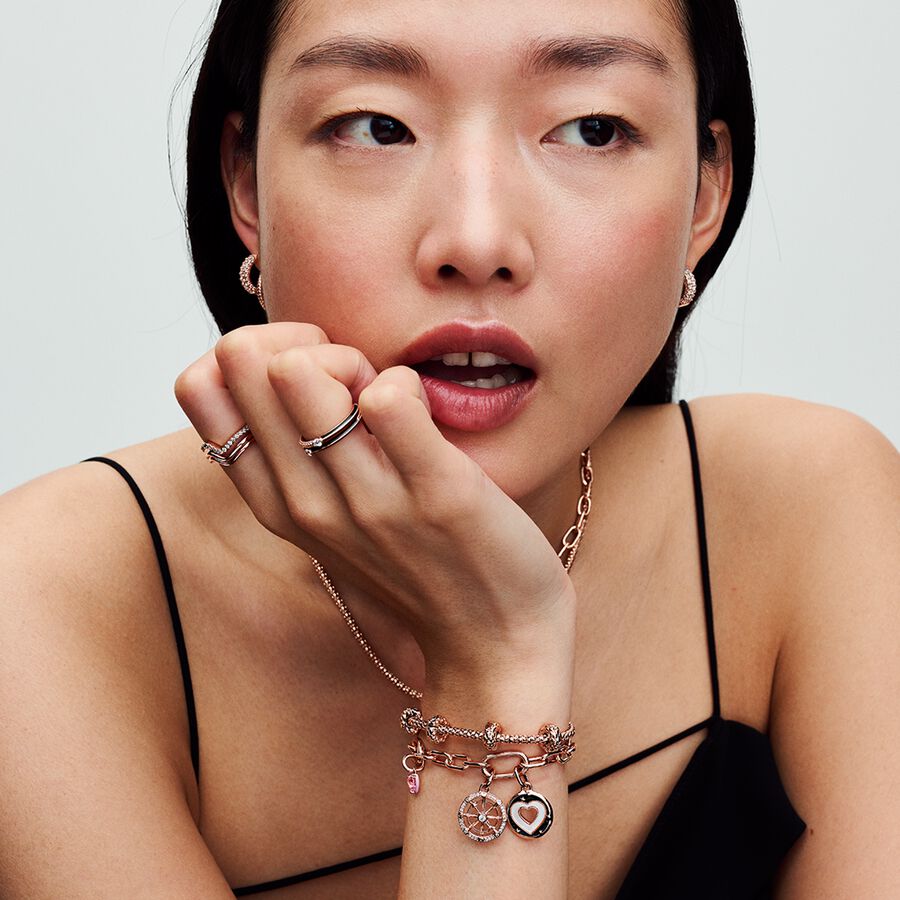 Pandora ME Pink Chakra Heart Mini Dangle Charm