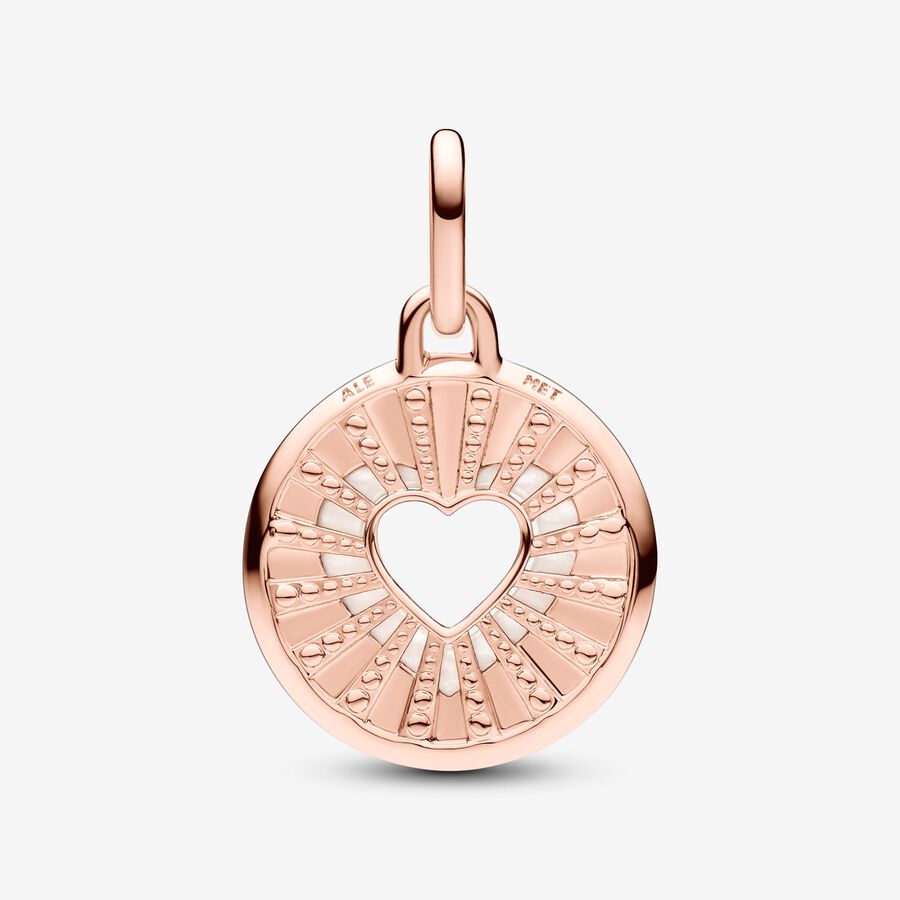 Pandora ME Hearts Medallion Pink Charm