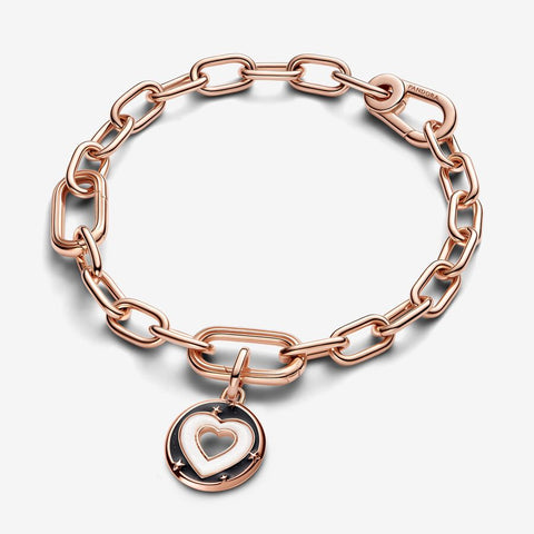 Pandora ME Hearts Medallion Pink Charm