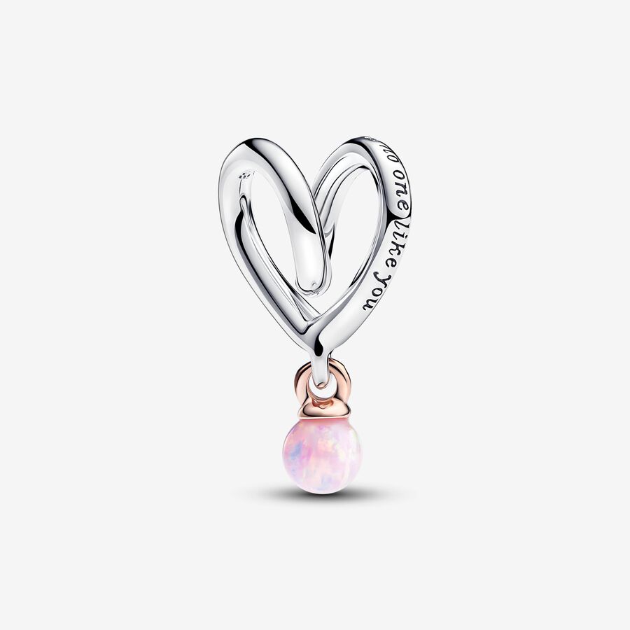 Pandora Two-tone Wrapped Heart Charm