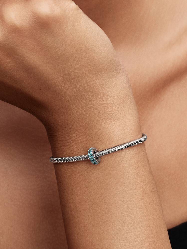 Pandora Ice Blue Stone Spacer Charm