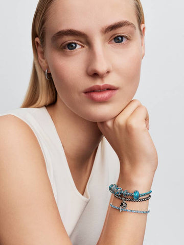 Pandora Ice Blue Stone Spacer Charm