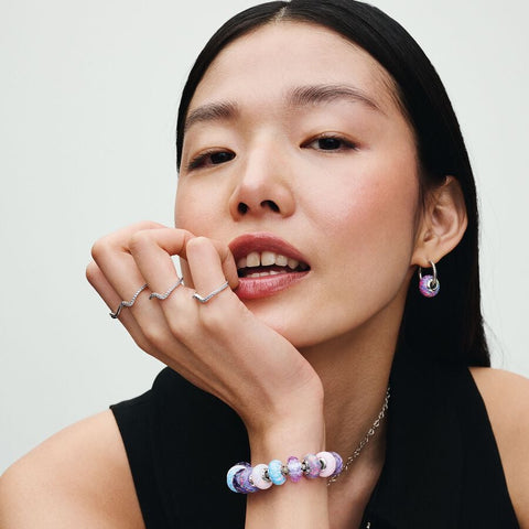 Pandora Opalescent Purple Charm