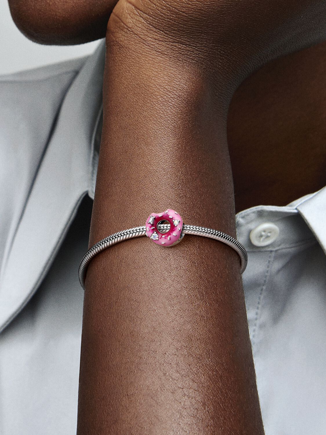 Pandora Sparkling Sprinkled Donut Charm