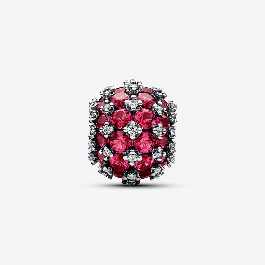 Pandora Sparkling Pave Round Pink Charm