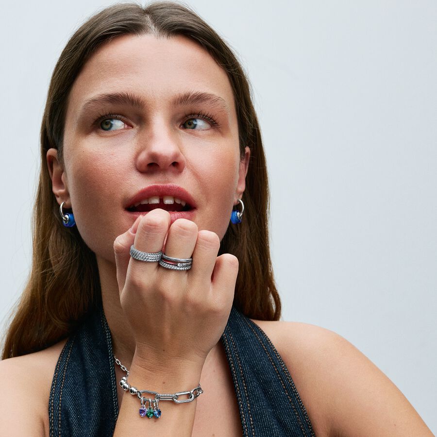 Pandora ME Purple Chakra Heart Mini Dangle Charm