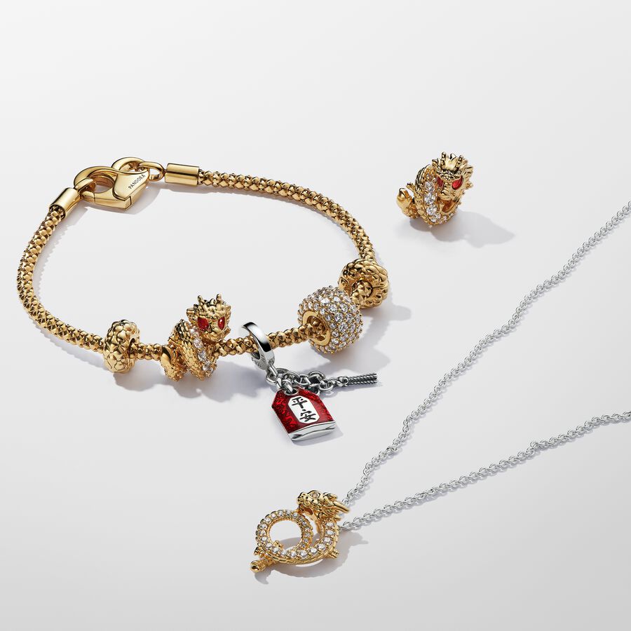 Pandora Lucky Amulet Double Dangle Charm