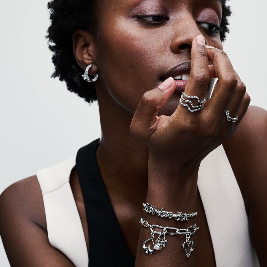 Pandora ME Keyhole Heart Mini Dangle Charm