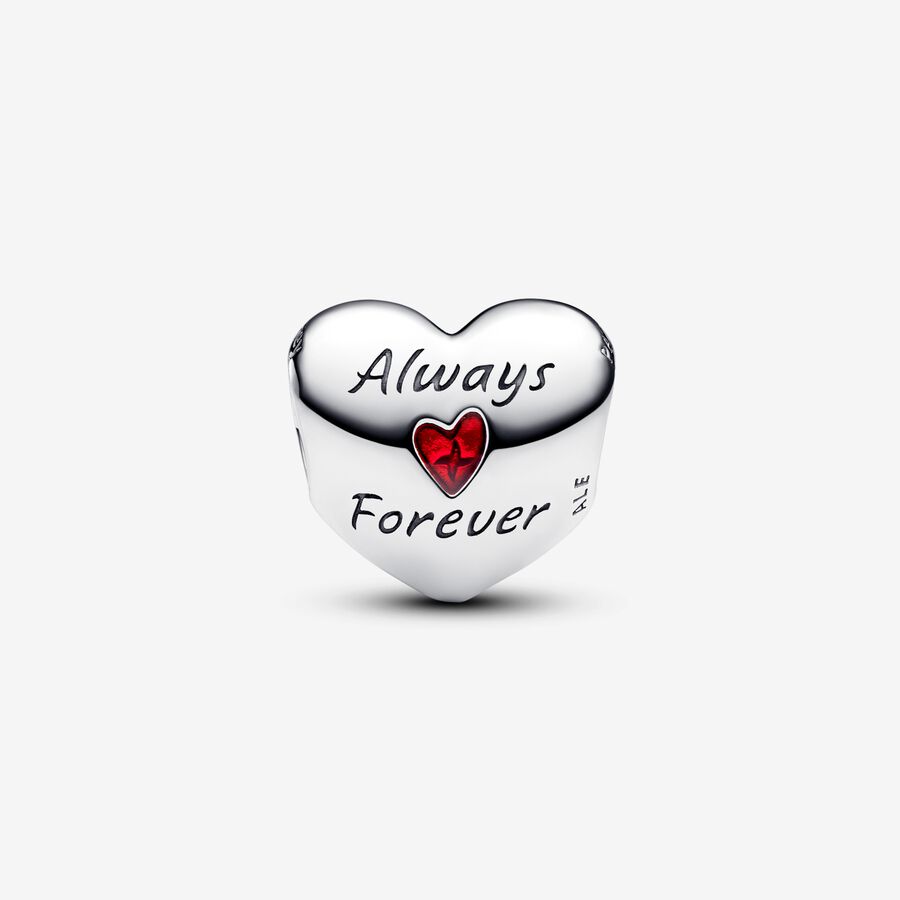 Pandora 
Disney Mickey Mouse &amp; Minnie Mouse Heart Charm