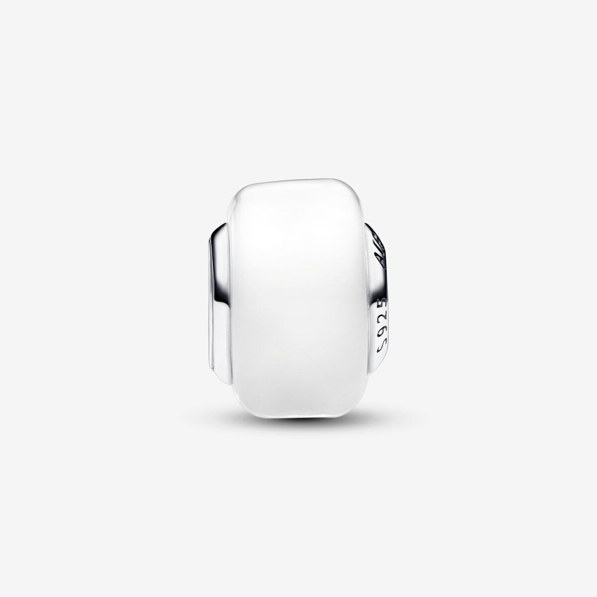 Pandora White Mini Murano Glass Charm