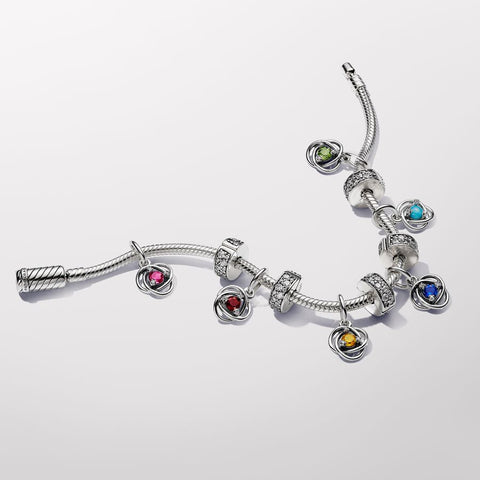 Pandora Red Eternity Circle Dangle Charm