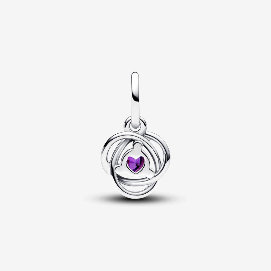 Pandora Purple Eternity Circle Dangle Charm