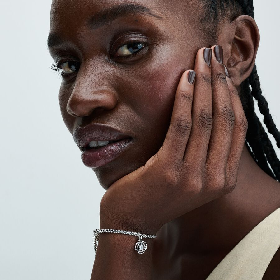 Pandora Clear Eternity Circle Dangle Charm