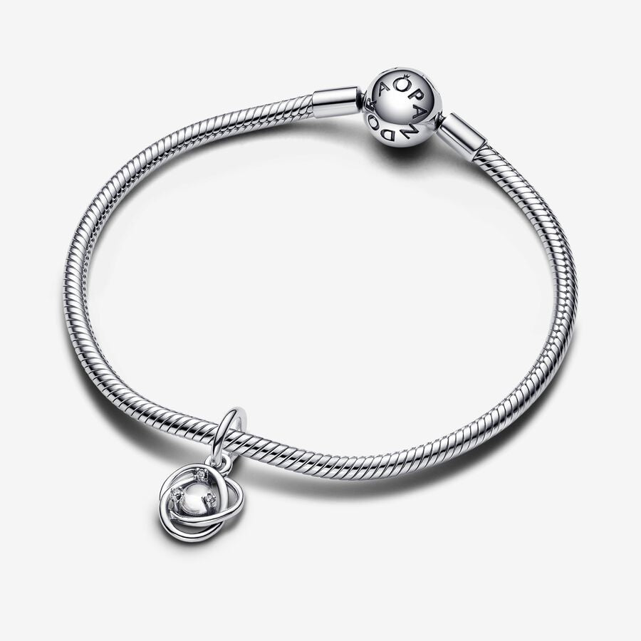 Pandora Clear Eternity Circle Dangle Charm