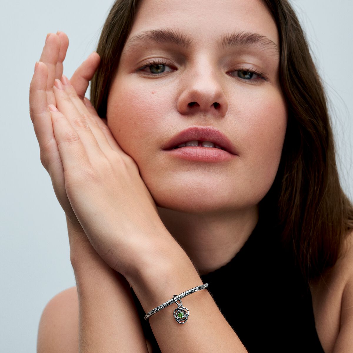 Pandora Spring Green Eternity Circle Dangle Charm