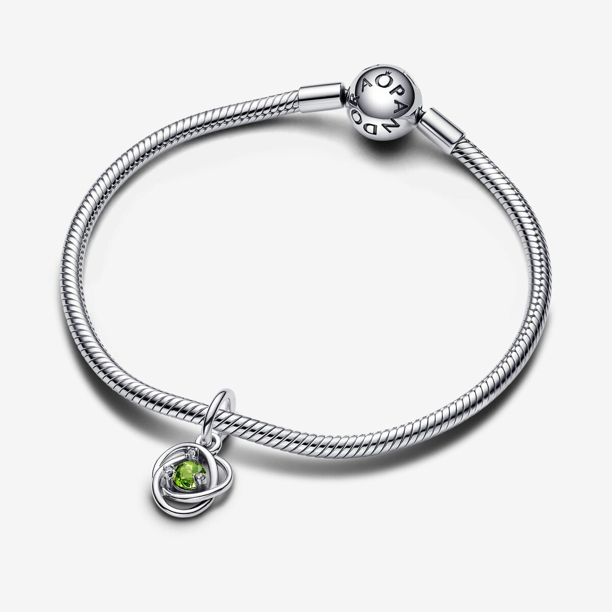 Pandora Spring Green Eternity Circle Dangle Charm