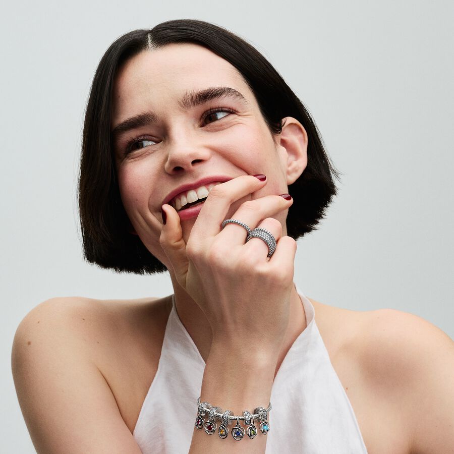 Pandora Pink Eternity Circle Dangle Charm