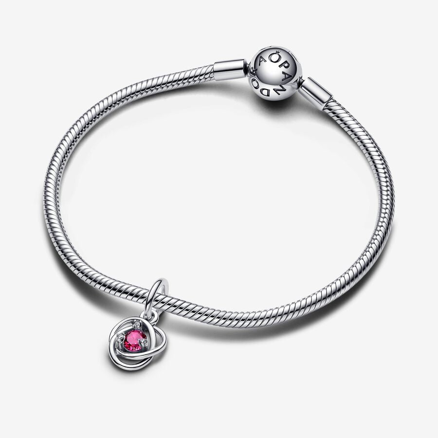 Pandora Pink Eternity Circle Dangle Charm