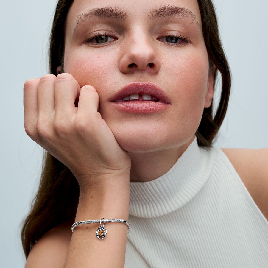 Pandora Honey Eternity Circle Dangle Charm