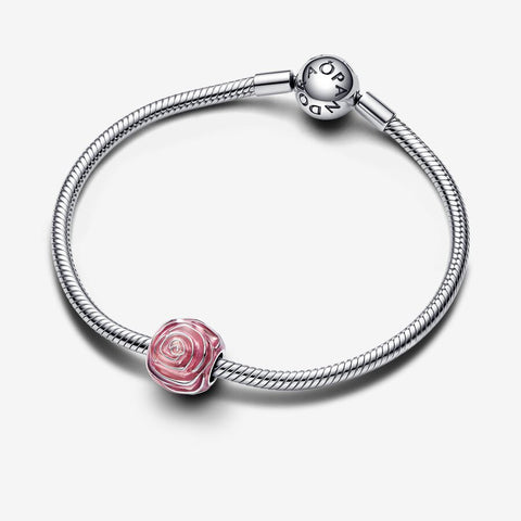 Pandora Pink Rose in Bloom Charm