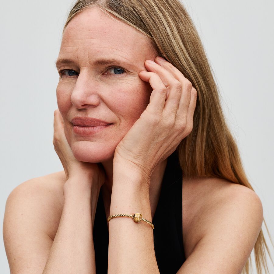 Pandora Yellow Rose in Bloom Charm