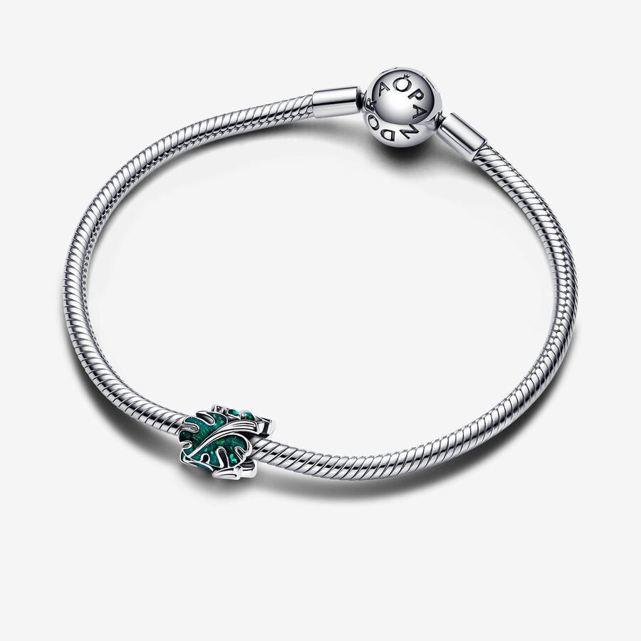 Pandora Green Monstera Leaves Charm