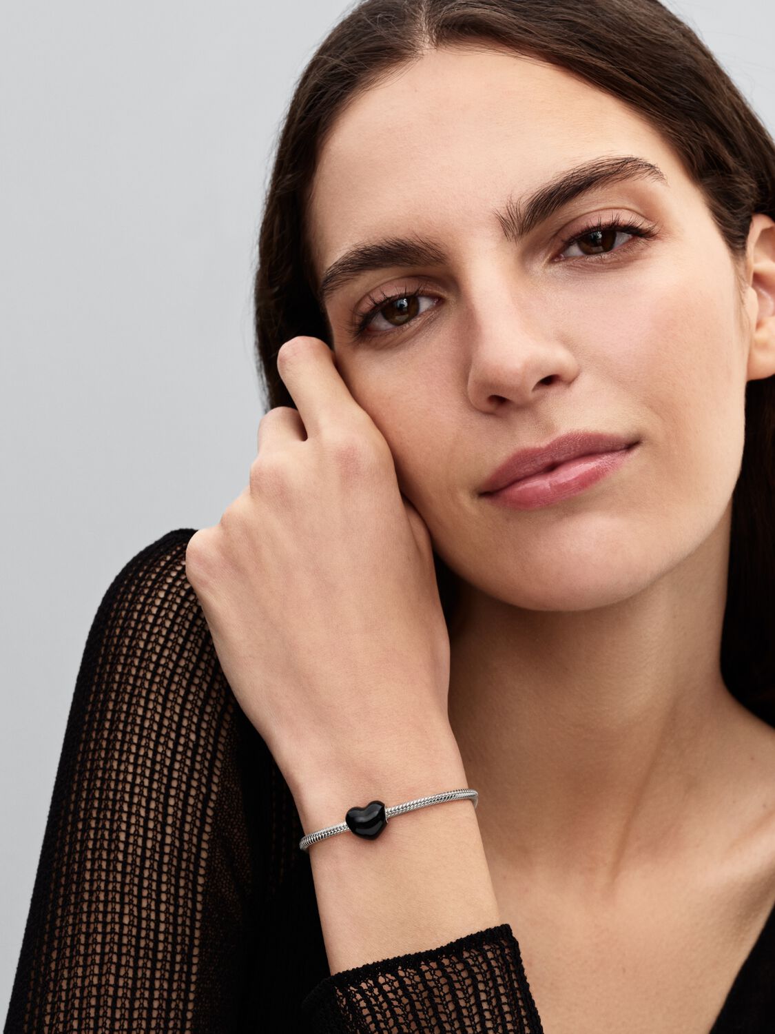 Pandora Black Heart Charm