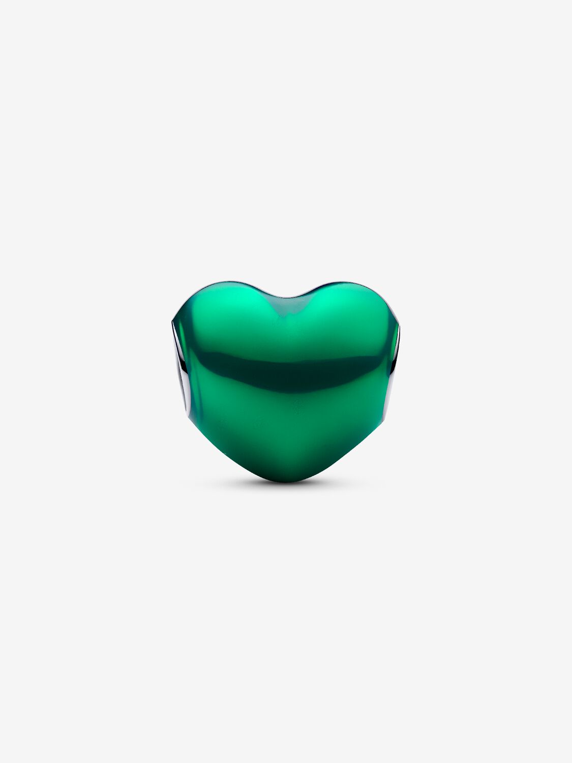 Pandora Metallic Green Heart Charm