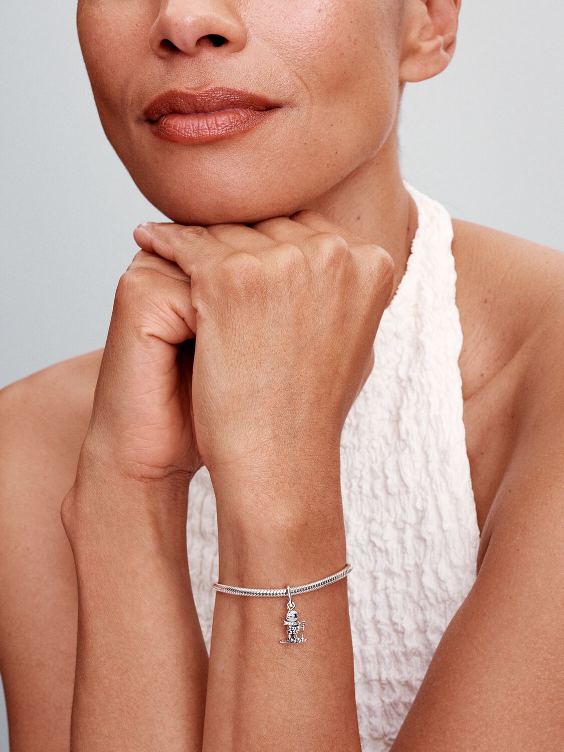 Pandora Skier Dangle Charm