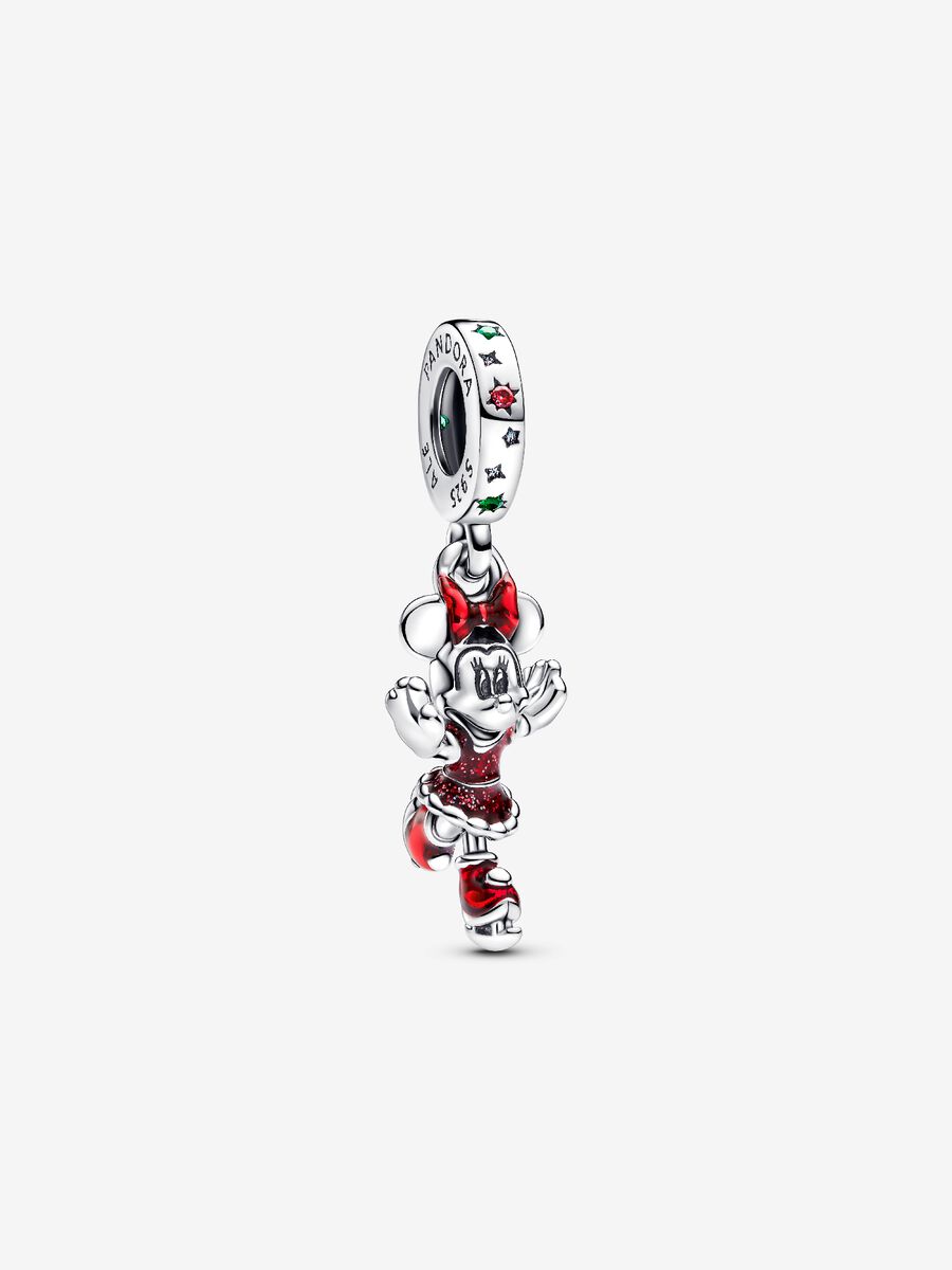 Pandora Minnie Mouse Ice Skating Dangle Charm
