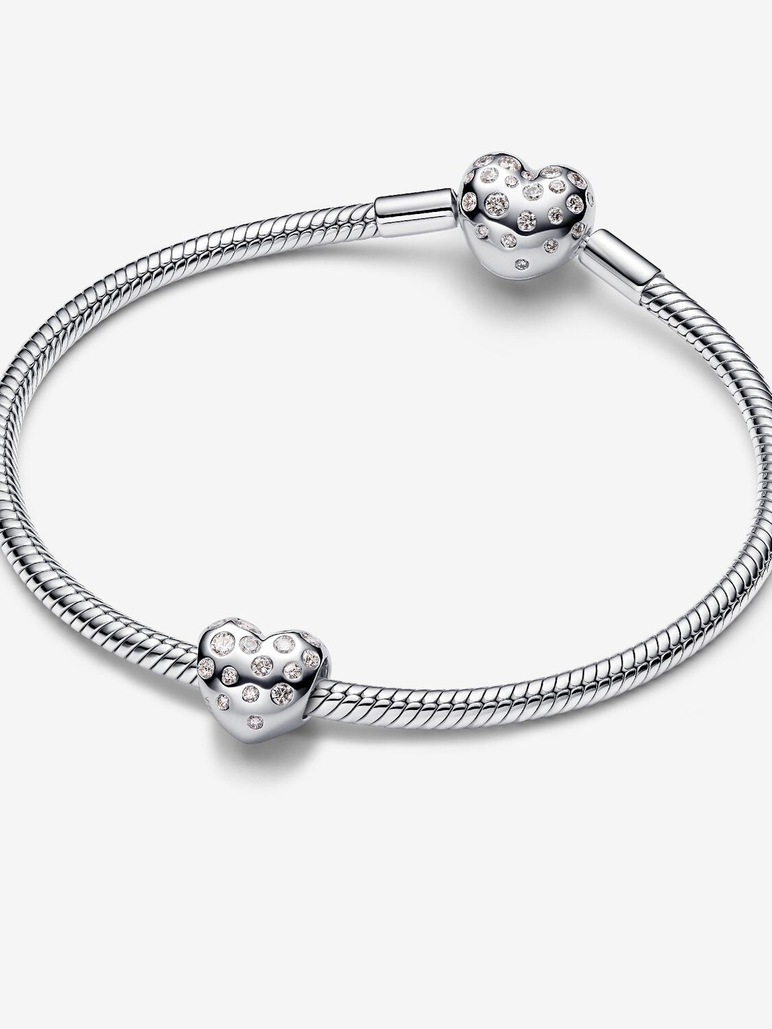 Pandora Sterling Silver Lab-grown Diamond Heart Charm