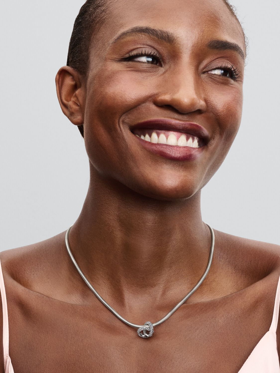 Pandora Pave Infinity Knot Heart Charm