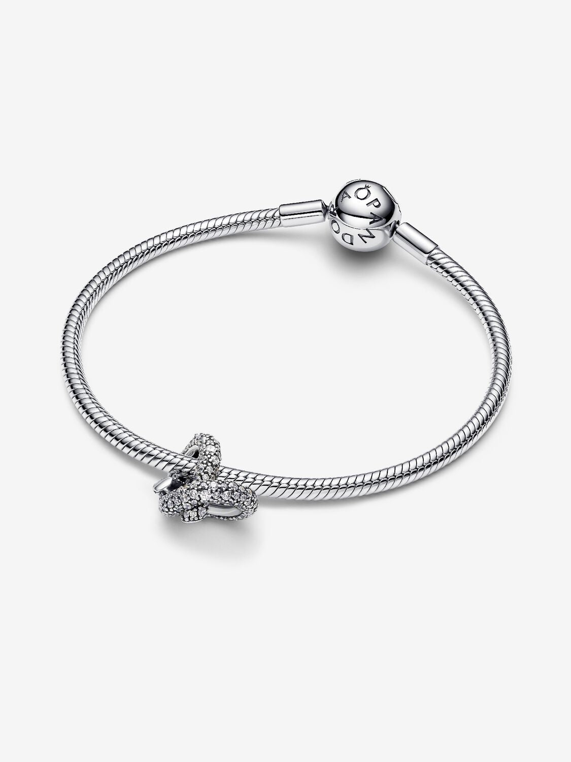 Pandora Pave Infinity Knot Heart Charm