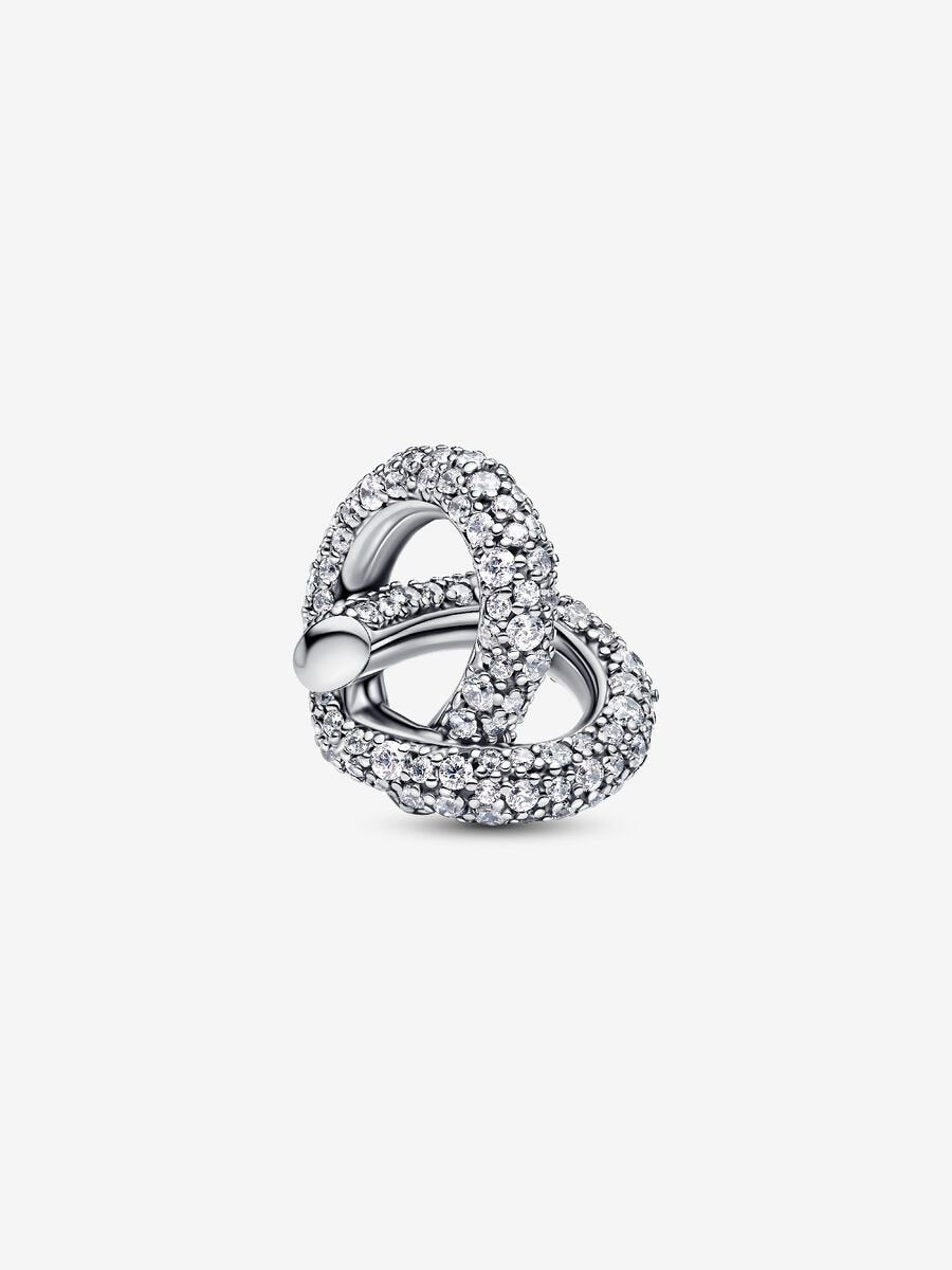 Pandora Pave Infinity Knot Heart Charm