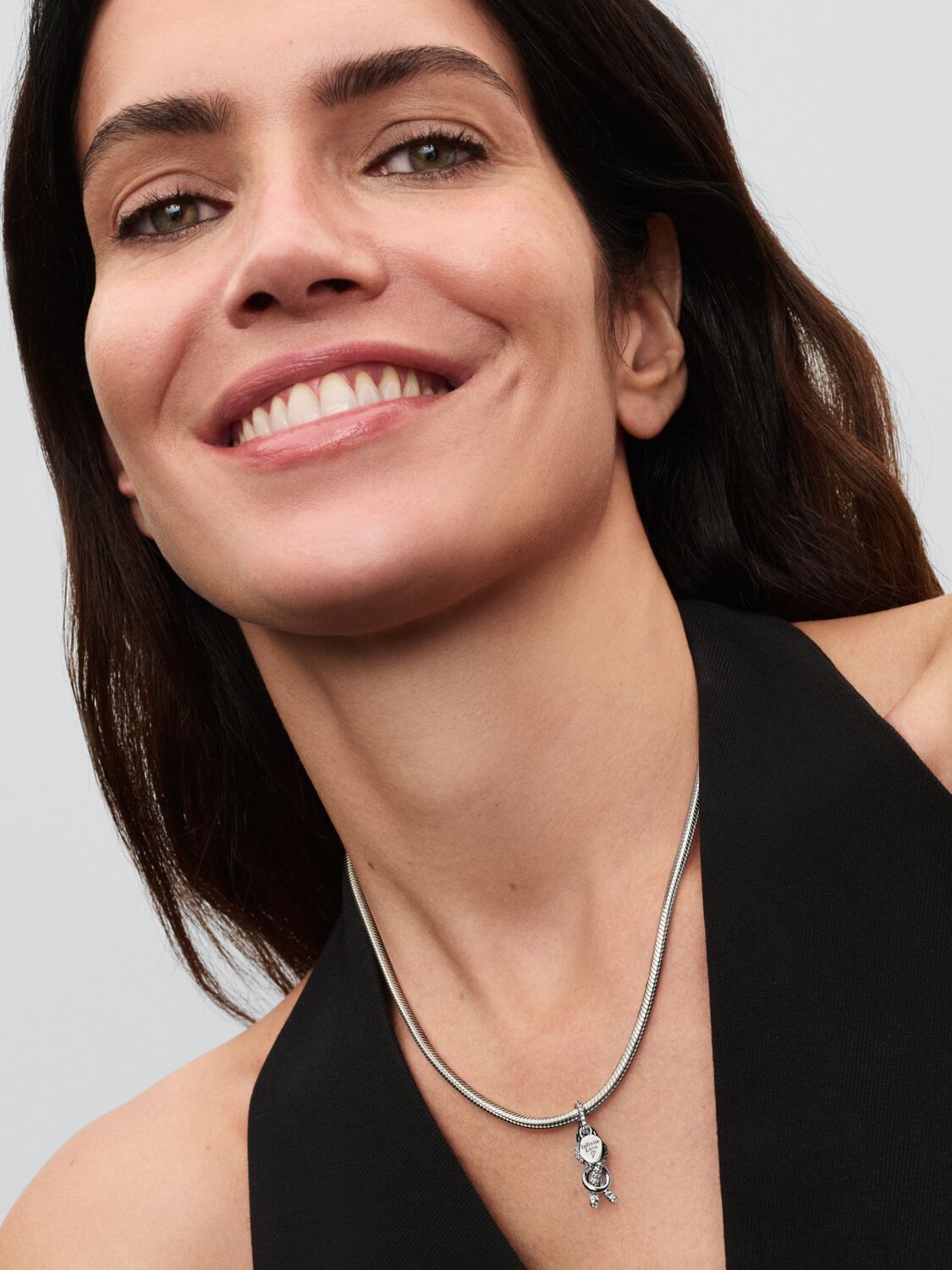 Pandora Pave Infinity Knot Dangle Charm