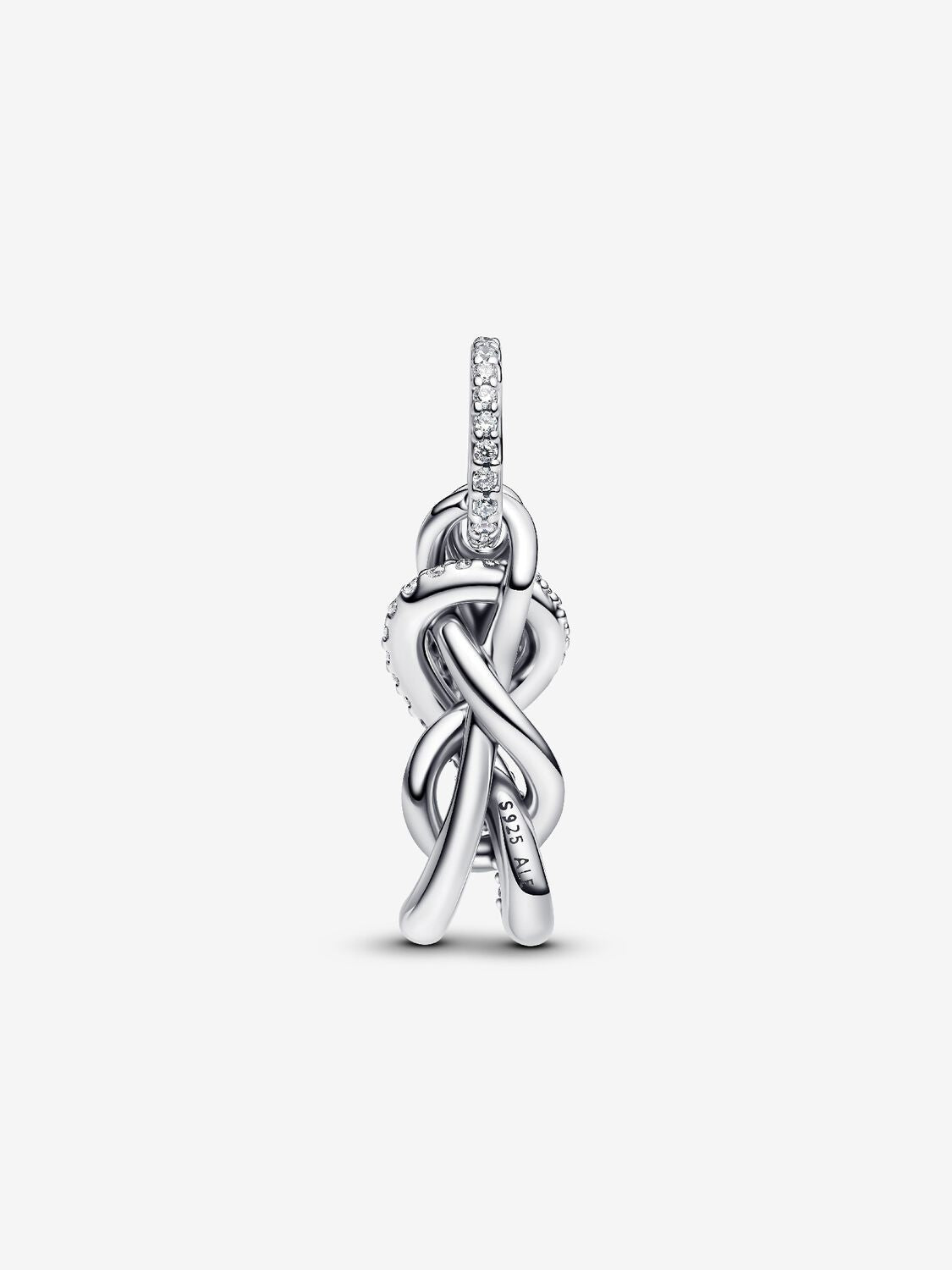 Pandora Pave Infinity Knot Dangle Charm