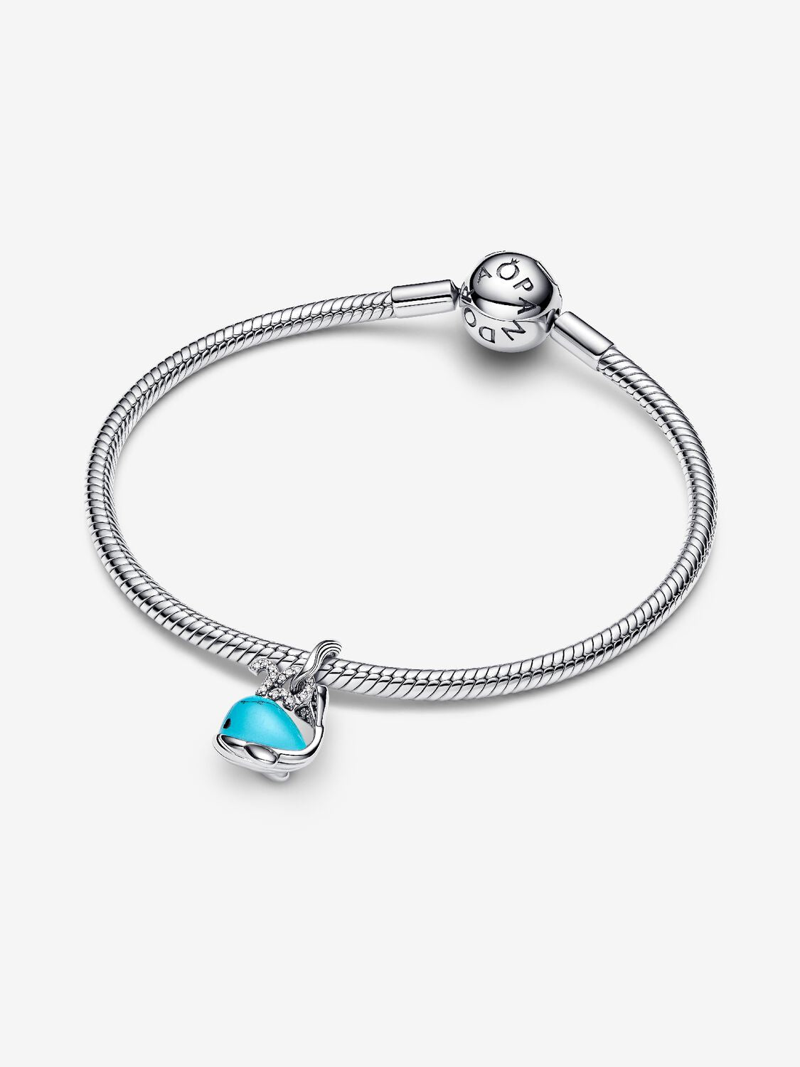 Pandora Turquoise-colored Whale Dangle Charm
