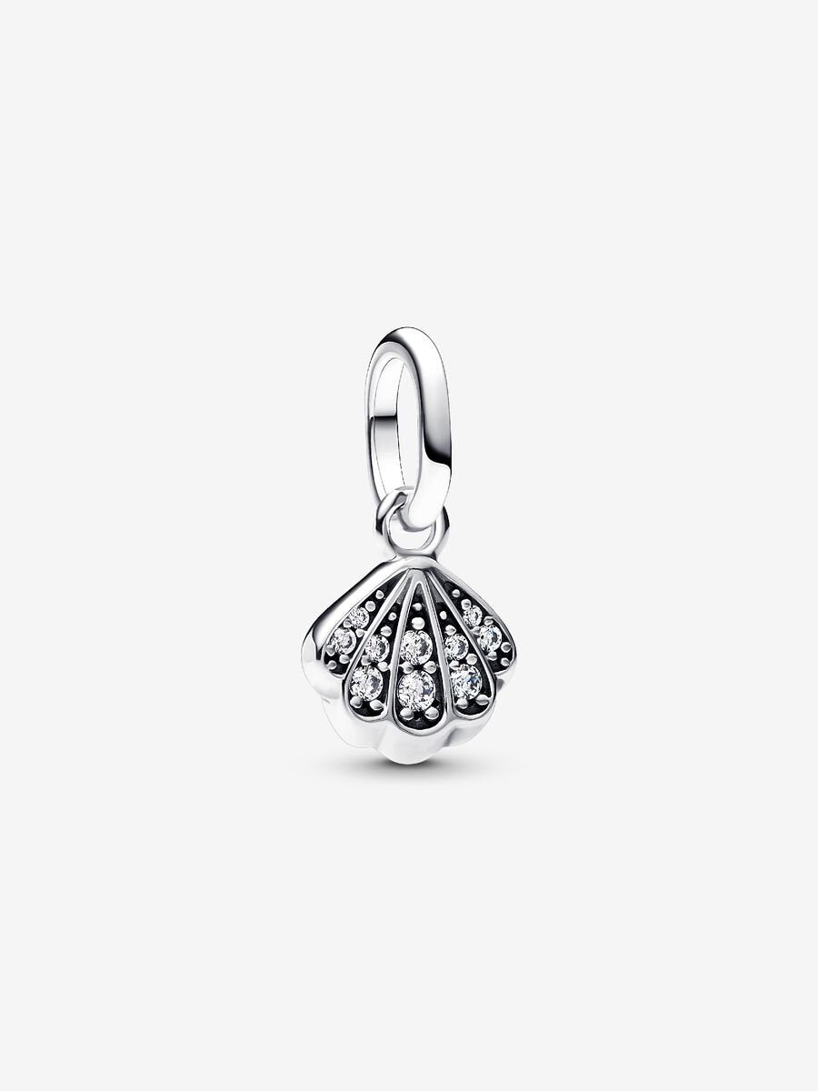 Pandora Sparkling Shell Mini Dangle Charm