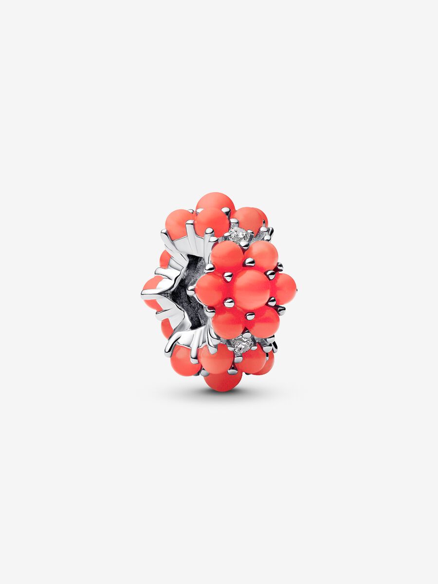 Pandora Coral-colored Ocean Charm