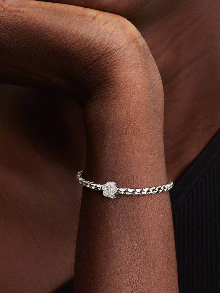 Pandora Textured Paw Mini Charm