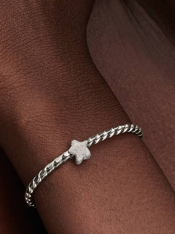Pandora Sterling Silver Textured Star Mini Charm