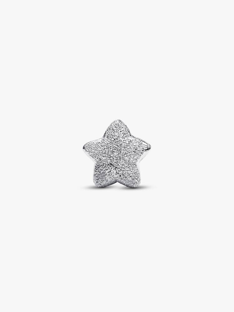 Pandora Sterling Silver Textured Star Mini Charm