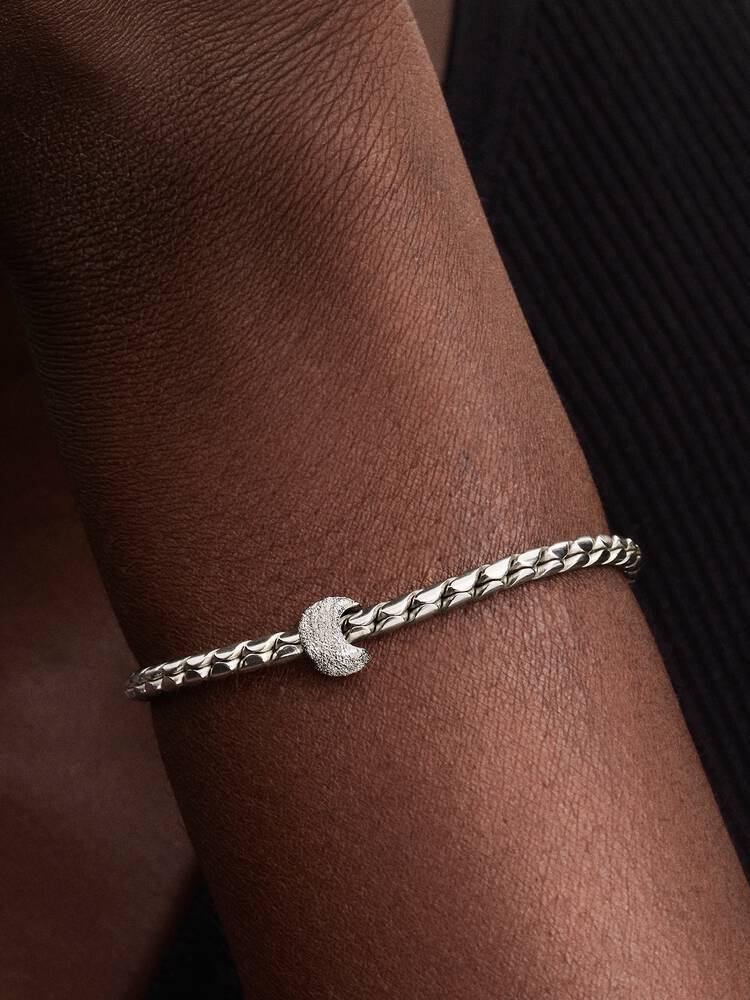 Pandora Textured Moon Mini Charm