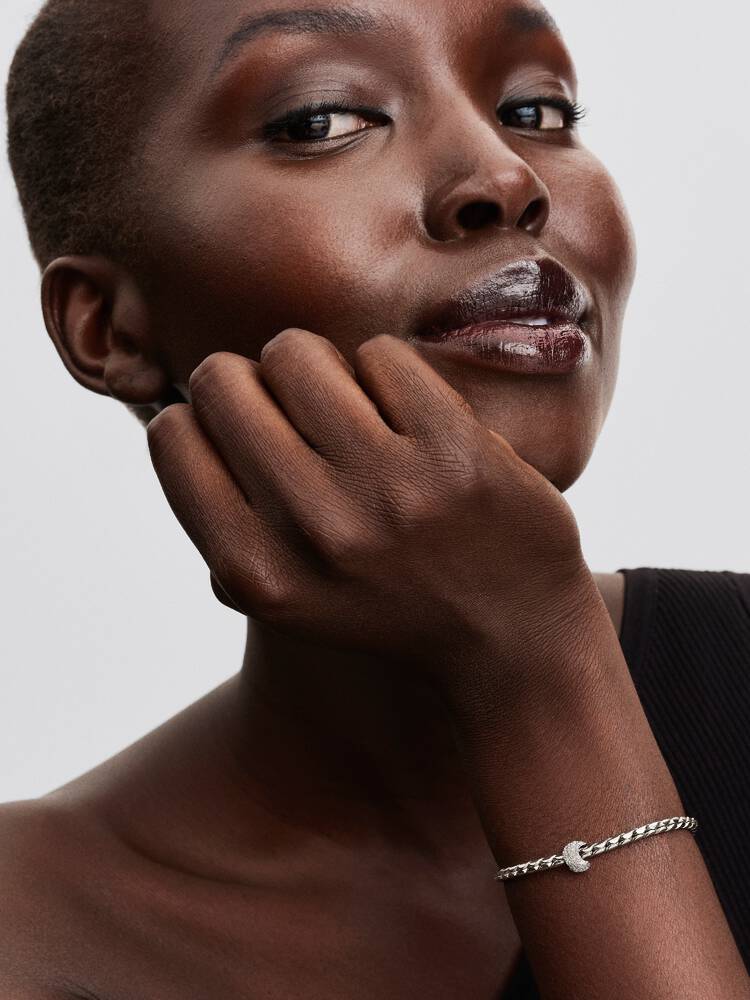 Pandora Textured Moon Mini Charm