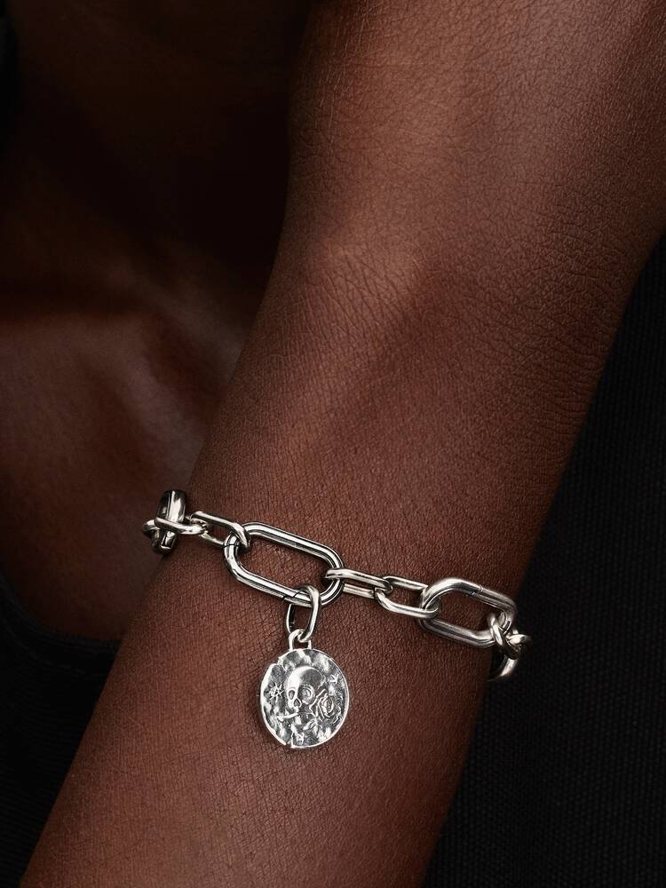 Pandora Skull Medallion Charm