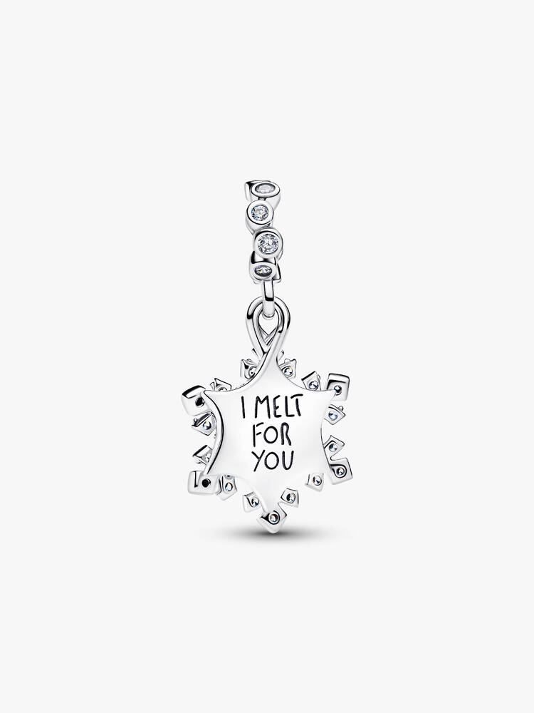 Pandora Opalescent Snowflake Double Dangle Charm