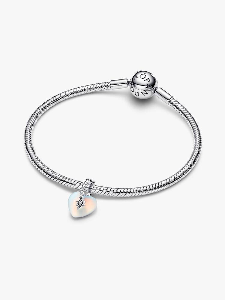 Pandora Shooting Star &amp; Heart Dangle Charm