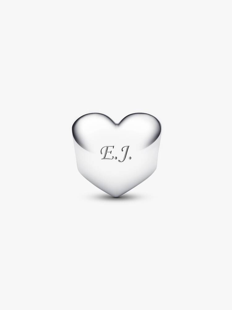 Pandora Engravable Red Stone Heart Charm