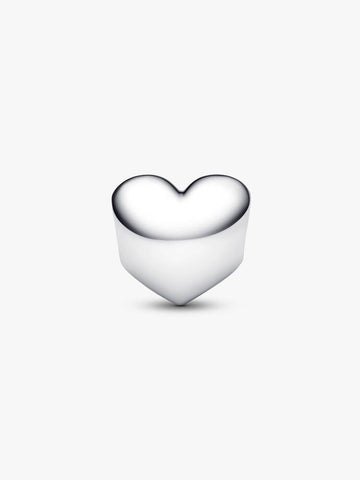 Pandora Engravable White Stone Heart Charm
